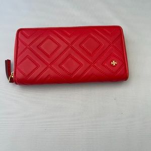 Tory burch red wallet